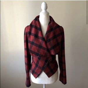 Anthropology Buffalo plaid jacket